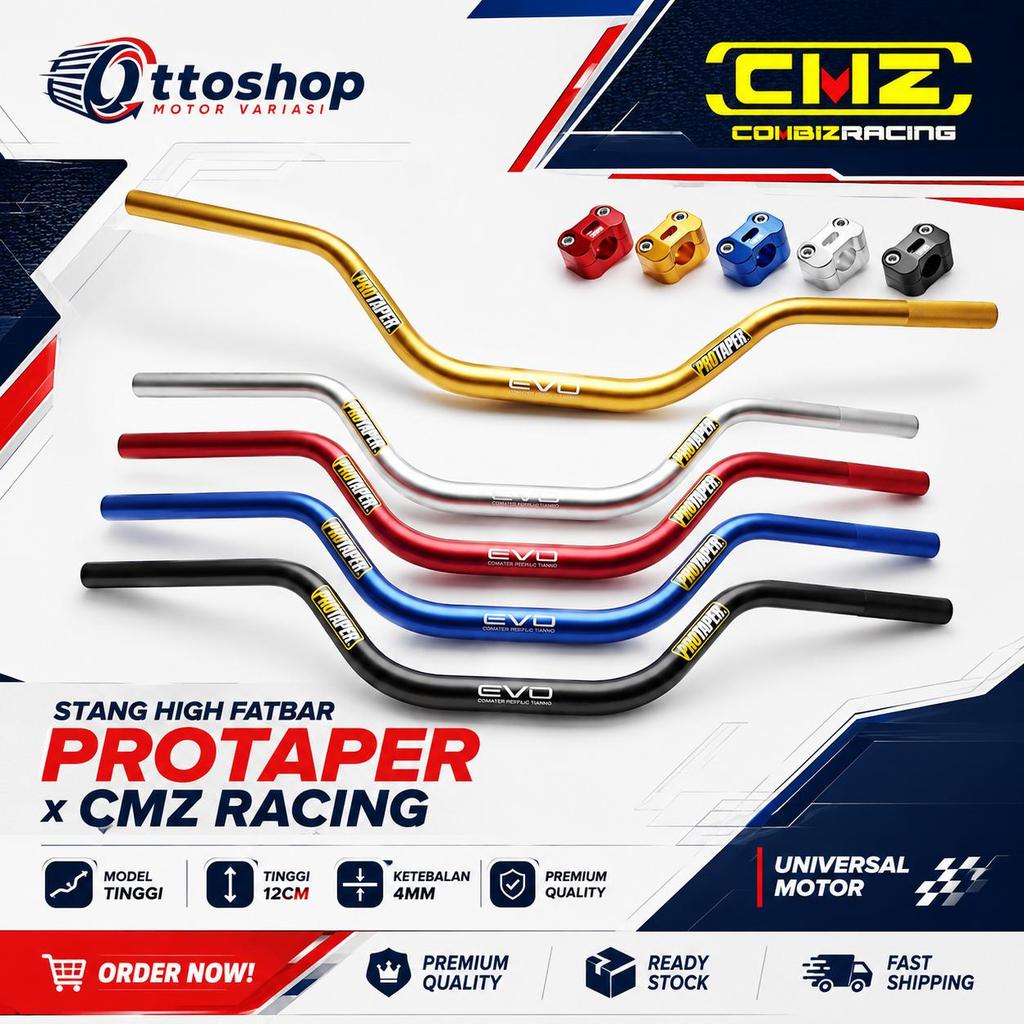 Stang Fatbar HIGH CMZ Racing 12CM | Protaper Evo High NMAX KLX CRF Universal