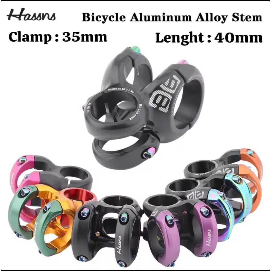 Foto Stem Pendek Hassns DH40 Clamp 35mm 35 x 40 mm alloy sepeda MTB DH
