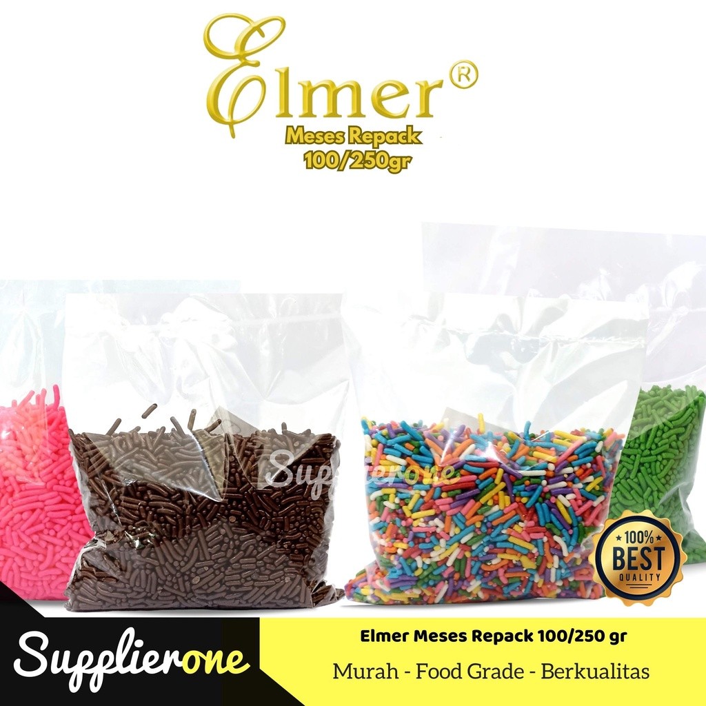 Elmer Meses / Meses Elmer 100/250gr / Meses Elmer Repack / Meses Dark Cokelat / Meses Warna Warni / 