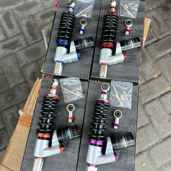 SHOCK COPY RT STAGE GASOLINE ORIGINAL VARIO MIO BEAT SCOOPY 310MM 330MM - Biru