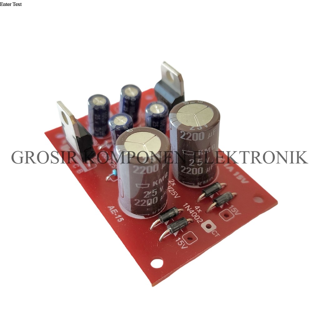 Kit Power Supply Simetris PSU Regulator 15V CT
