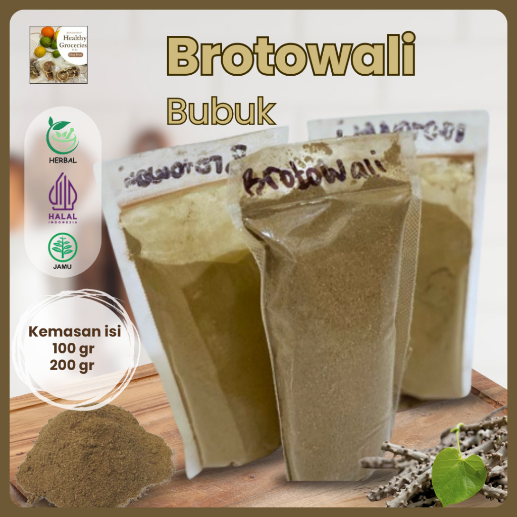 (READY STOK) Toko Mamalia Brotowali Bubuk Kering MURNI Super Premium Siap Seduh Obat Jamu Herbal Lep