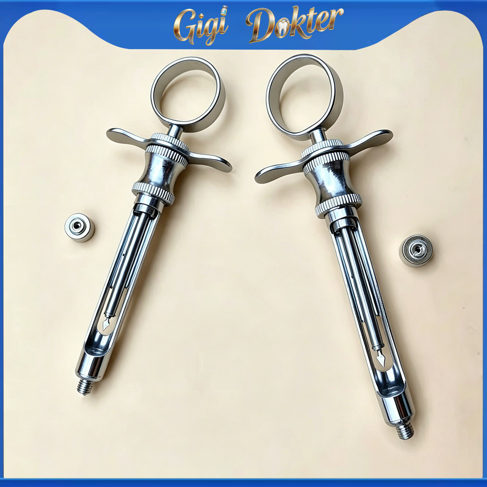 Dental Citoject Aspirating Syringe / Suntikan Aspirasi Manual Citoject / Suntikan Anastesi Gigi / Su