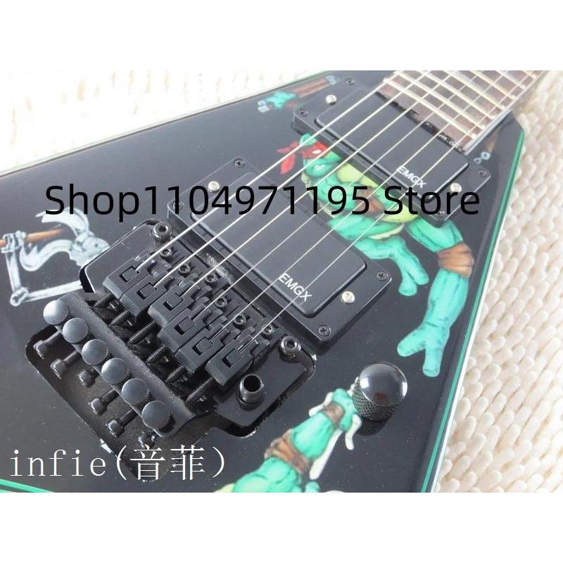 aIn stock ESP Jackson Flying V Electric guitar MOP Fingerboard inlay Tremolo