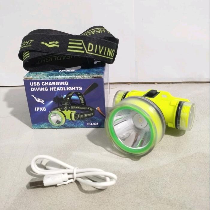 Senter Selam Diving Waterproof Led Kwalitas Premium - Senter Diving Led - Senter Selam SQ-901