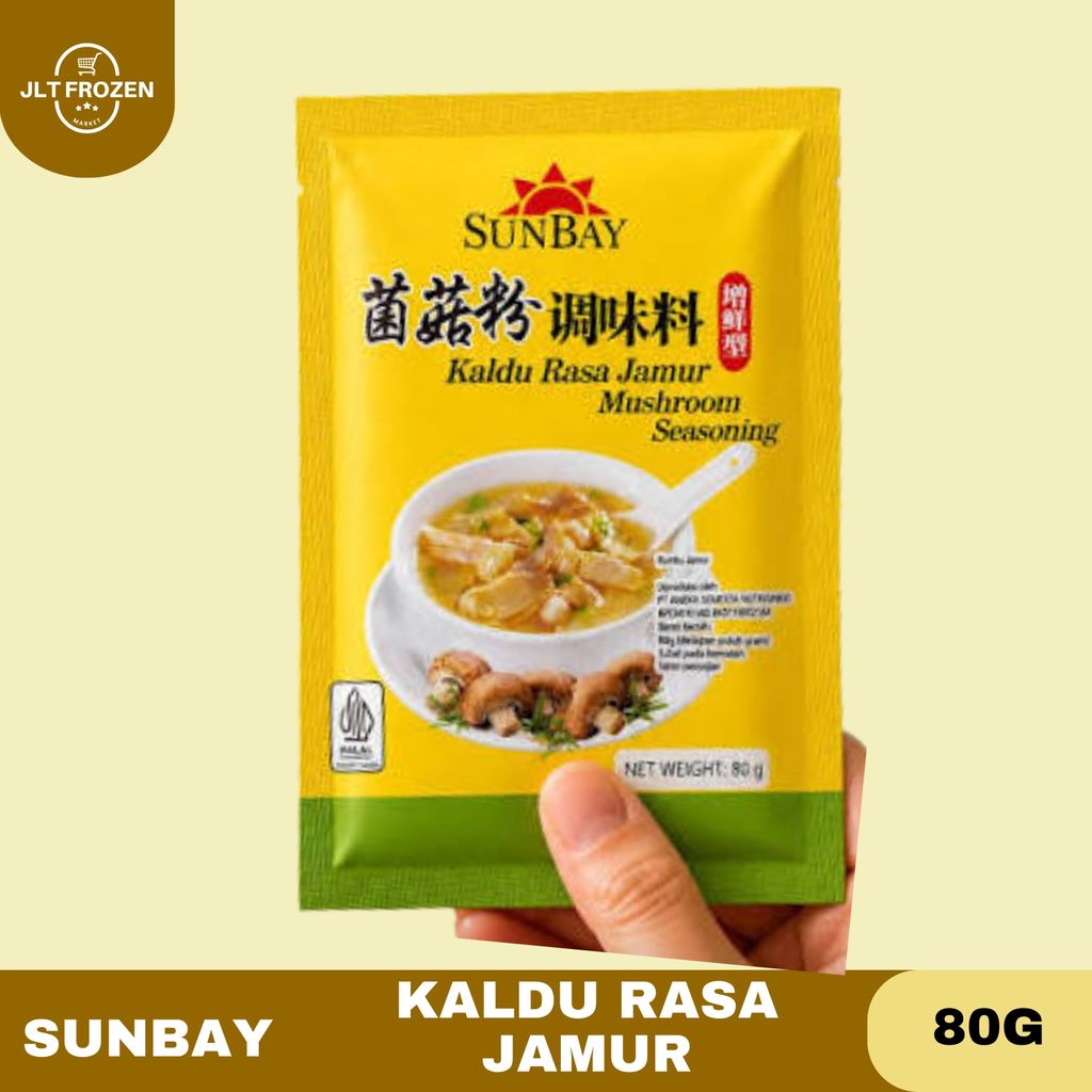 Sunbay Kaldu Rasa Jamur 80g / Mushroom Seasoning / Kaldu Jamur / Bumbu Kaldu Jamur / Bubuk Kaldu Jam