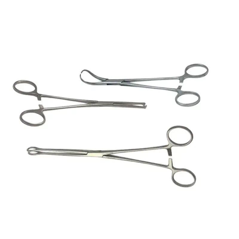 1PCS Animal Stainless Steel Towel Forceps Tissue Forceps Sponge Forceps