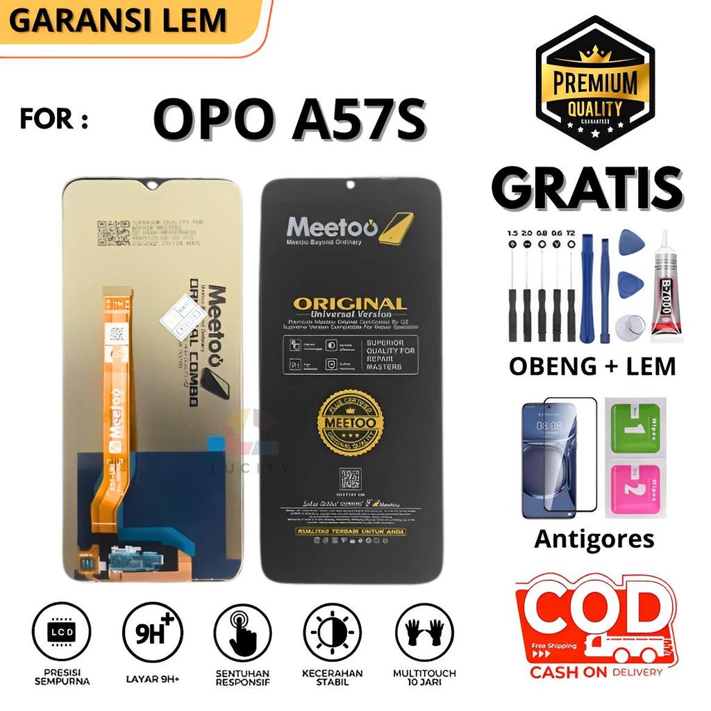 Lcd OPO A57S OriginaL Fullset Touchscreen Gratis Lem + Obeng + Antigores / LCD Compatible For OPO A5