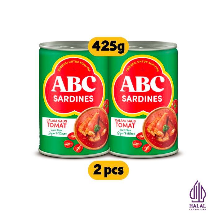 ABC Sarden Saus Tomat 425 g - Twin Pack - Heinz