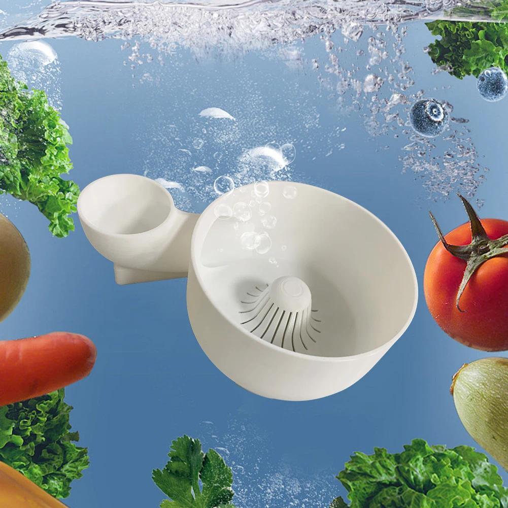 Portable Fruit Wash Bowl Vegetable Washer Automatic Vegetable and Fruit Washer for Home Kiten Outdoo