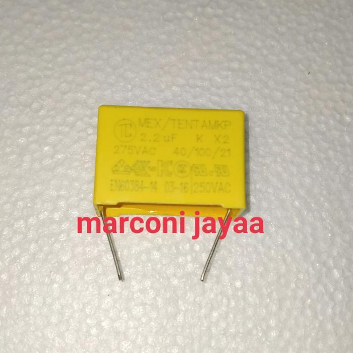 kapasitor mkp 2,2uf 275vAC 30x20x12
