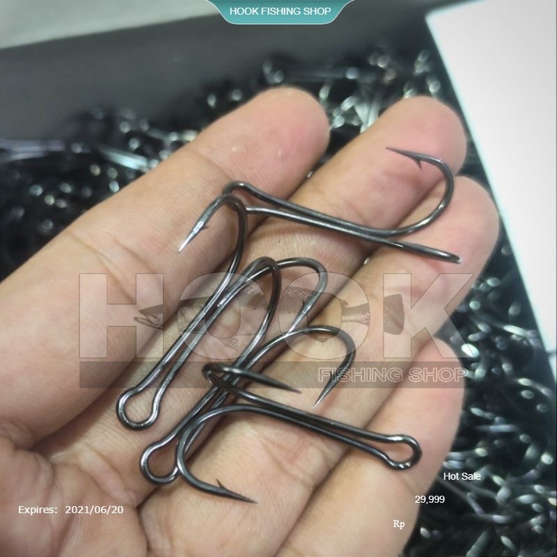 HFS DOUBLE HOOK KOREA harga per 100pcs