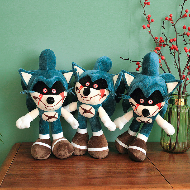 Sonic exe game dark hell sonic plush doll plush toy dolls