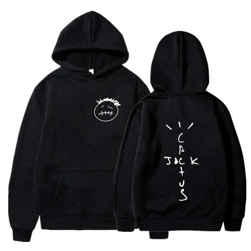 Jaket Rapper Cactus Jack Music Album Hoodie Casual Unisex Oversized Hoody
