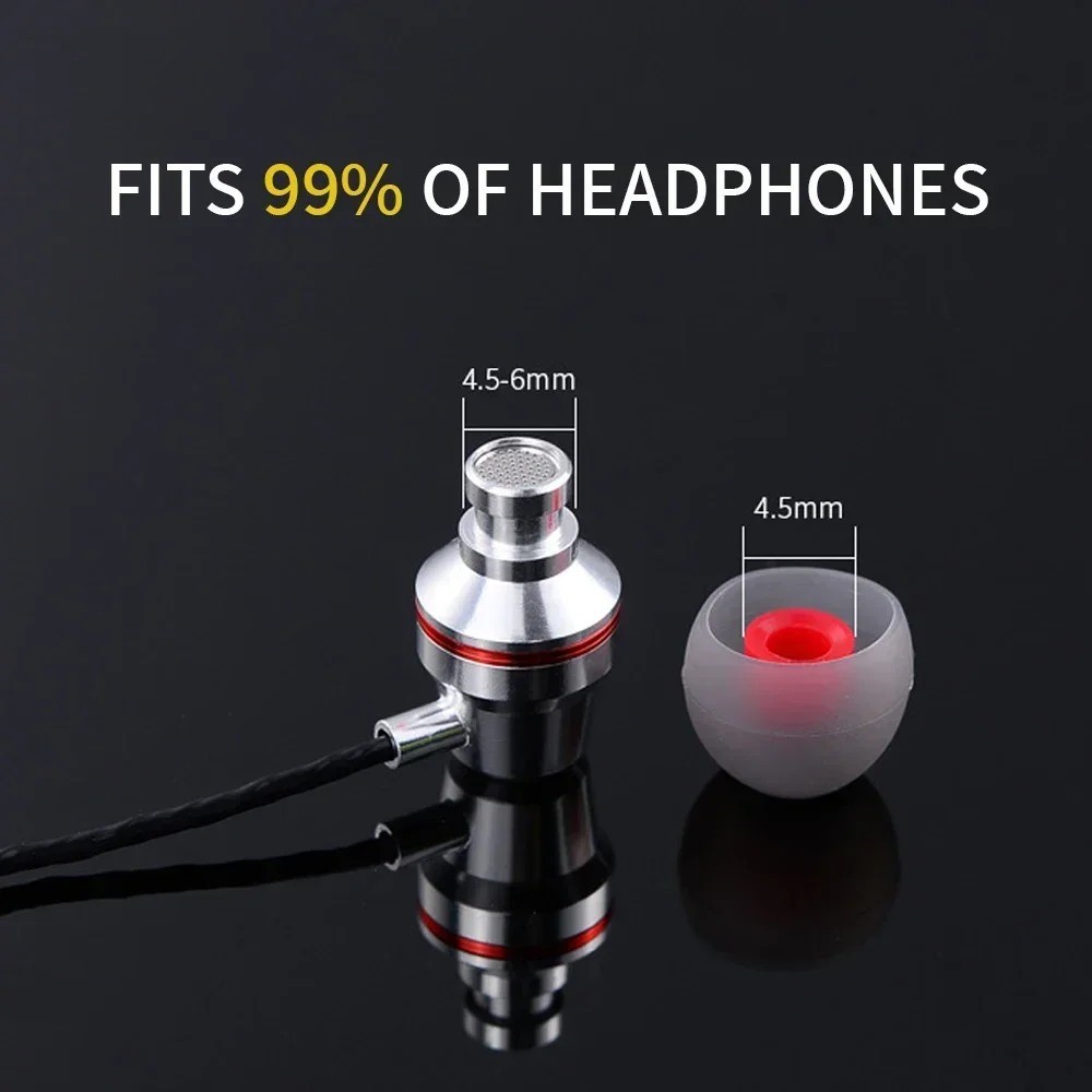 QKZ 3 Pairs Universal Replacement Silicone Eartips for IEM