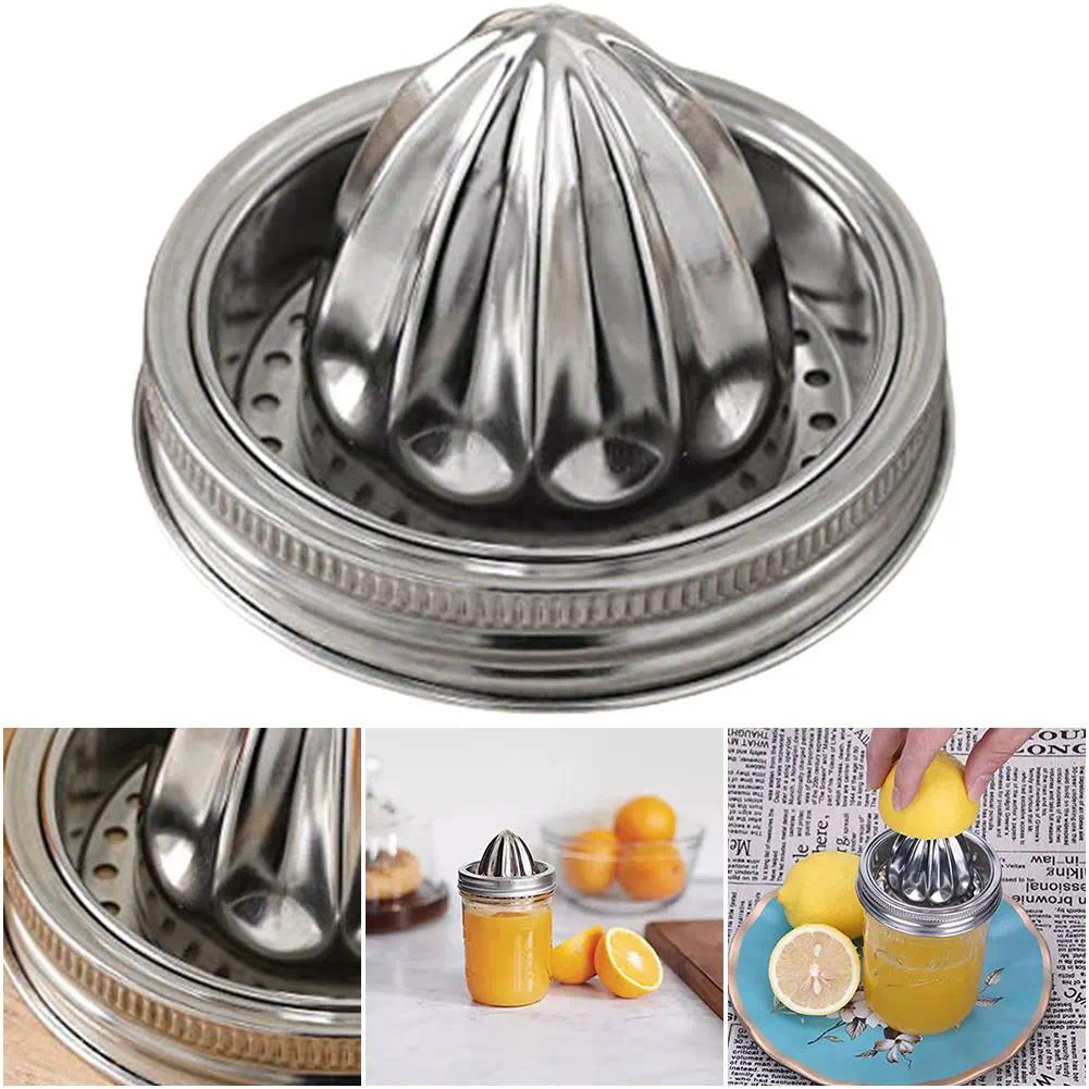 Stainless Steel Lemon Juicer Manual Juicer Citrus Lemon Juice Squeezer for Mason Jars
