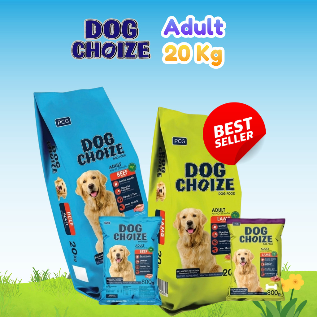 DOG CHOIZE 20 KG / DOOGFOOD / KHUSUS INSTAN GOJEK - DOG CHOIZE LAMB - DOG CHOIZE BEEF