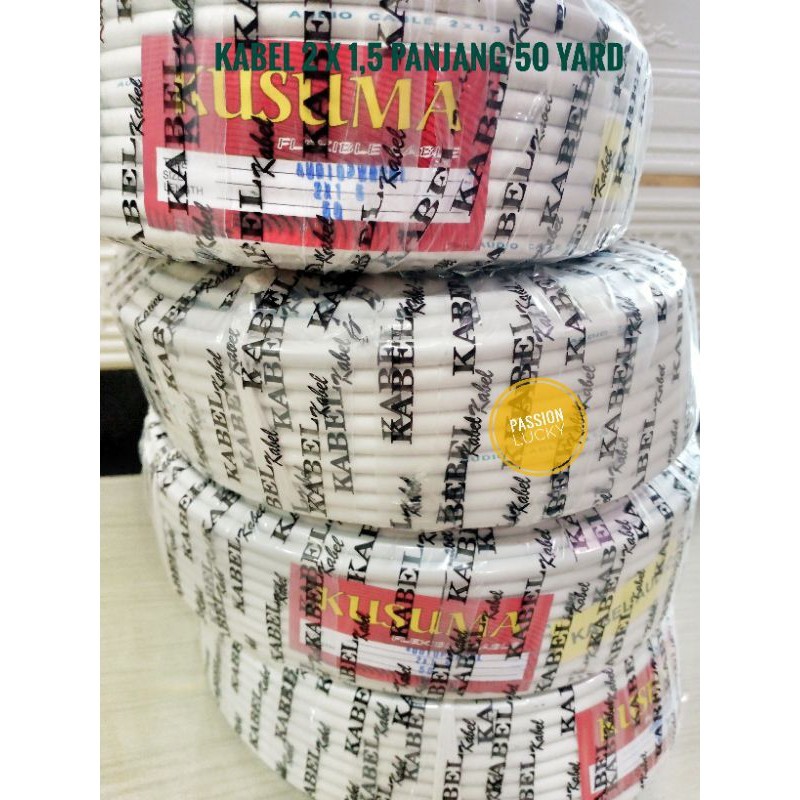 KABEL NYM 2 X1,5  KAWAT PANJANG 50 YARD/30YARD KABEL AUDIO/KABEL HYO SERABUT 50YARD