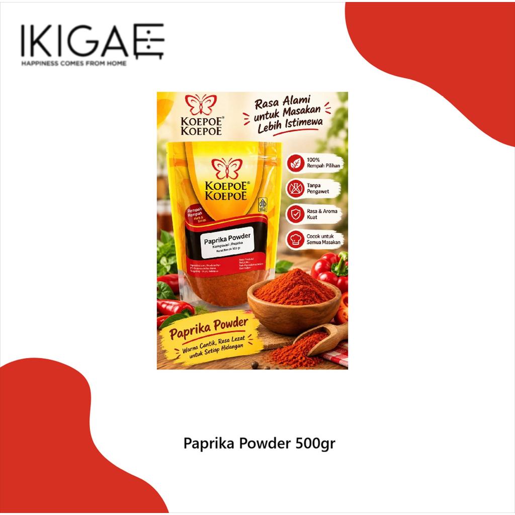 KOEPOE KOEPOE PAPRIKA POWDER / PAPRIKA BUBUK 500 GR
