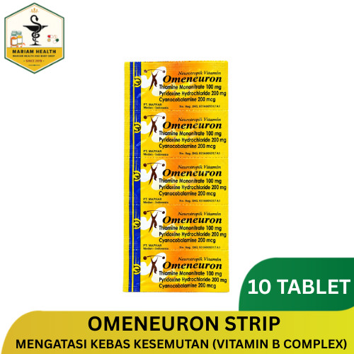 Omeneuron Strip Isi 10 Tablet Vitamin B Complex Mariam Health