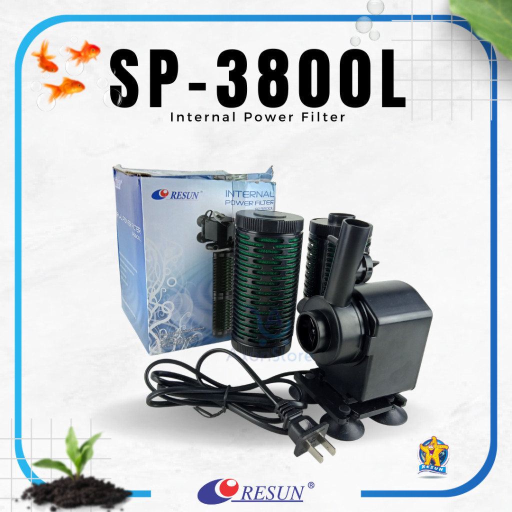 Aquarium Internal Power Filter Sp3800l 3800 L Merk Resun Pompa Air RESUN SP-3800L