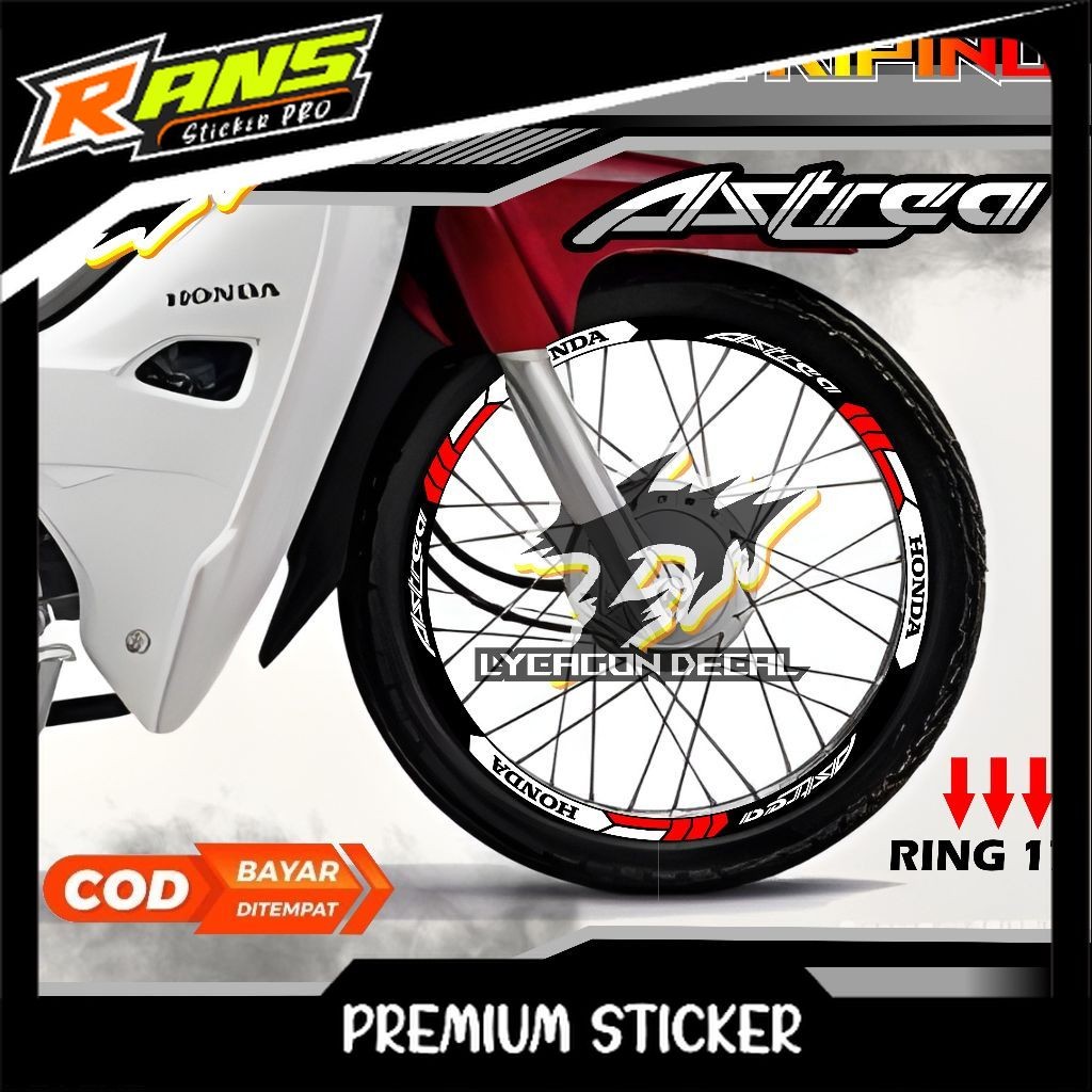 Stiker velg astrea grand, astrea bulus, astrea prima, astrea legenda ring 17 minimalis keren murah