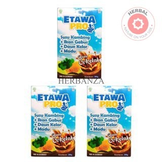 

3 BOX Susu Kambing Etawa Pro Cokelat 200g – Susu Kambing Bubuk Asli Original BPOM