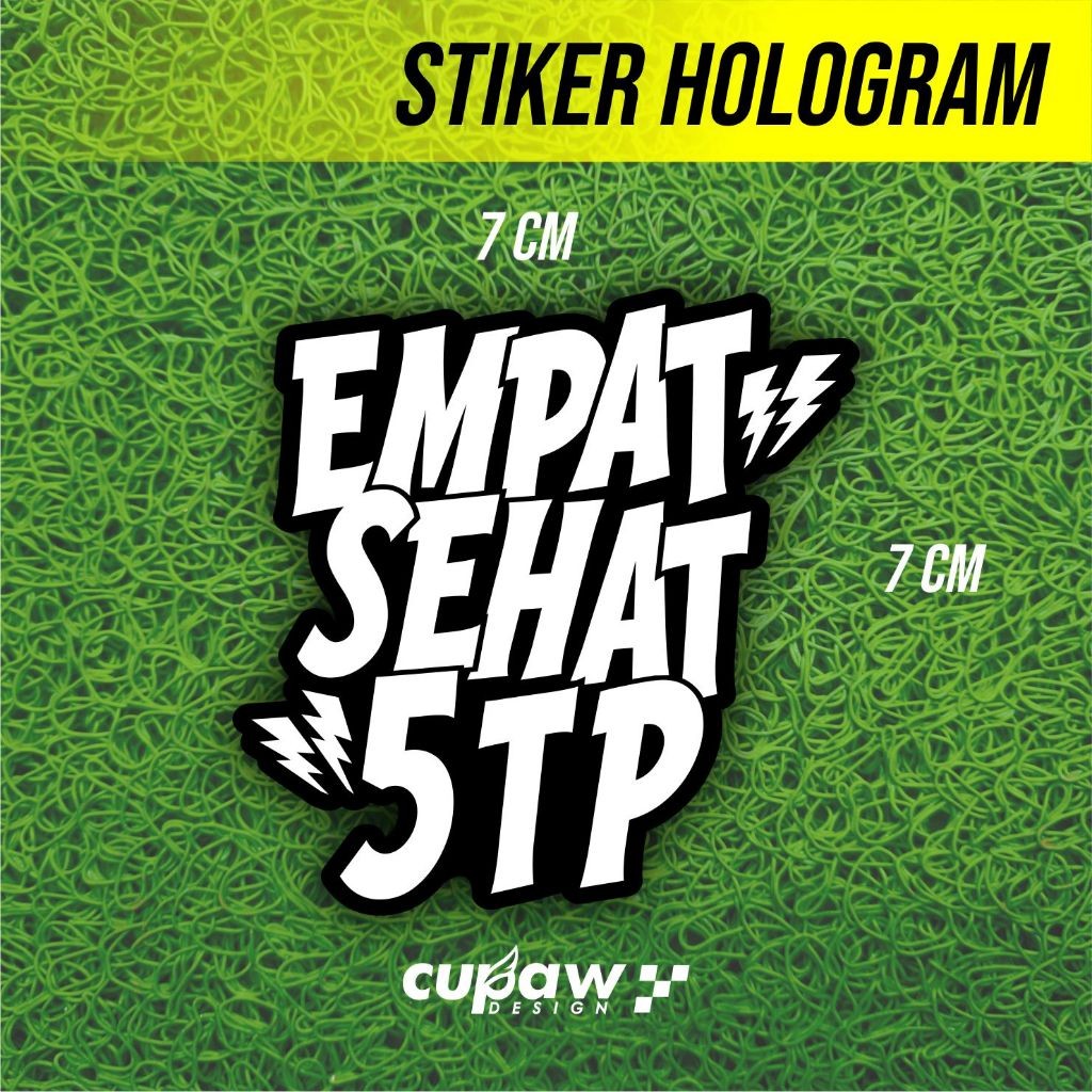 Stiker 4 Sehat 5TP Jupiter Z Hologram Revlective Cutting Timbul