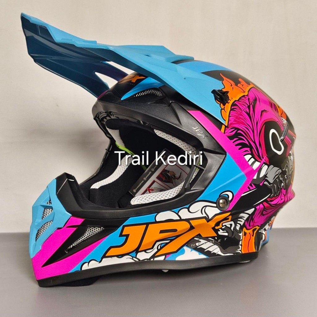 Jpx Fox1 X42 Black Dop Helm Cross Trail Jpx Helmet - Helm Saja, M