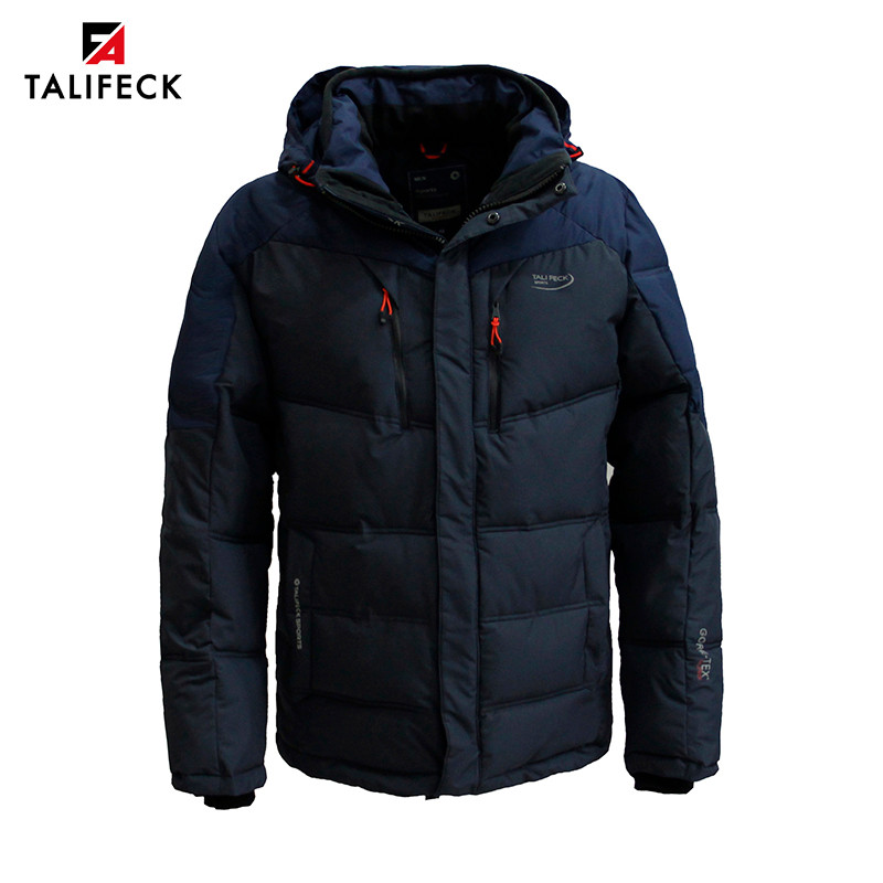 TALIFECK Men Winter Jacket High Quality Padded Jacket Quiltd Coat Patchwork Cotton Coat Parkas Homme