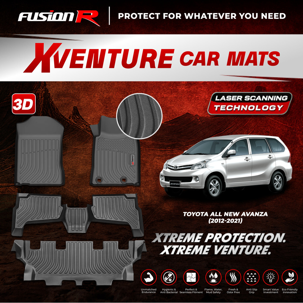 Fusion R Karpet Mobil 3D Xventure Toyota Avanza Karpet Lantai Mobil Fusion R Custom Car Fit Premium