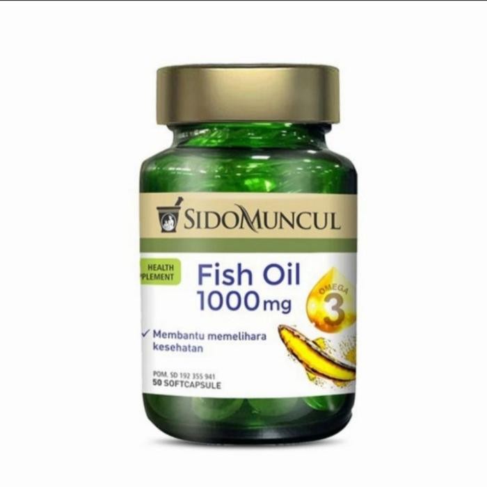 [  STECUU ] Fish Oil 1000mg 50's Kapsul Sidomuncul - Natural Fish Oil / Omega3 / EPA / DHA