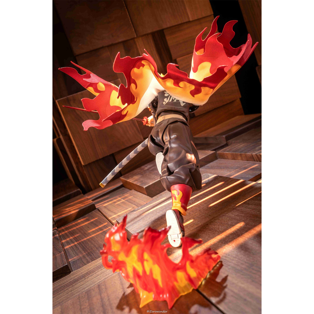 Demon Slayer 1/12 Male Soler Anime BUZZmod Kyojuro Rengoku Flame Hashira Cape Cloak  For 6in Action 