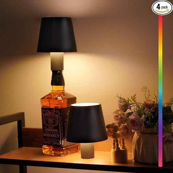 Lampu Meja Botol Wine / Lampu Hias Meja Lampu Touch Control / Lampu Meja Bentuk Botol RGB / Lampu Hi
