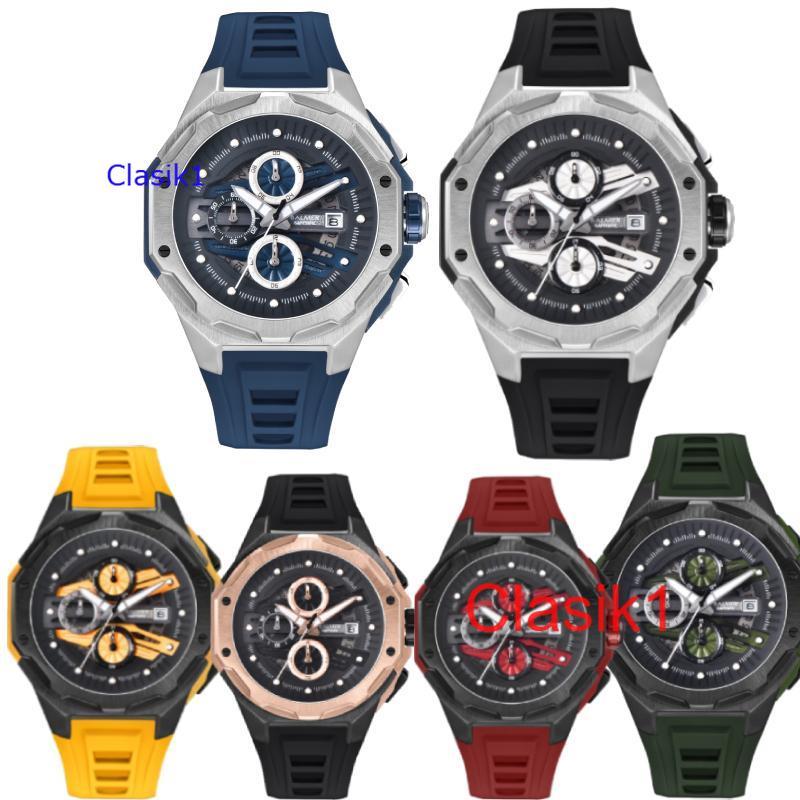 Original  Jam Tangan Pria Balmer B.8818 8818MCT Silikon Strap Kaca Sapphire Garansi Resmi 2 Tahun Ta