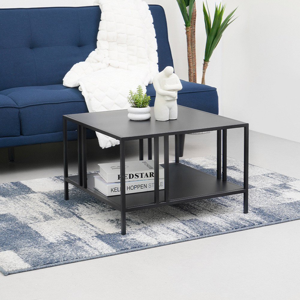 Informa Spencer Meja Tamu Square Coffee Table Meja Ruang Tamu Serbaguna Meja Sofa Furniture Rumah Ae