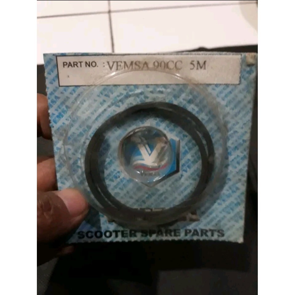 ring seher piston 5M bagus untuk vespa spesial 90cc