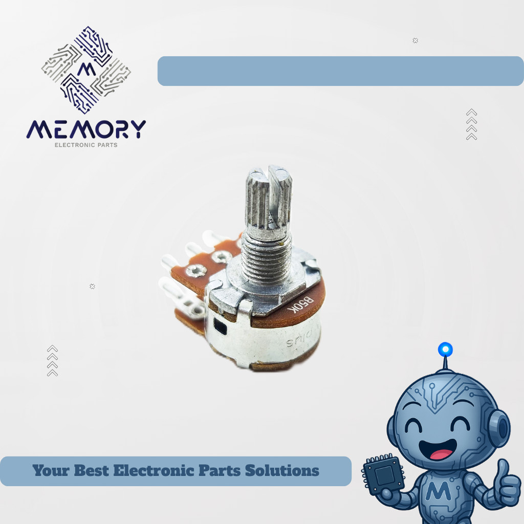 Potensio 50k Stereo APlus AS PENDEK