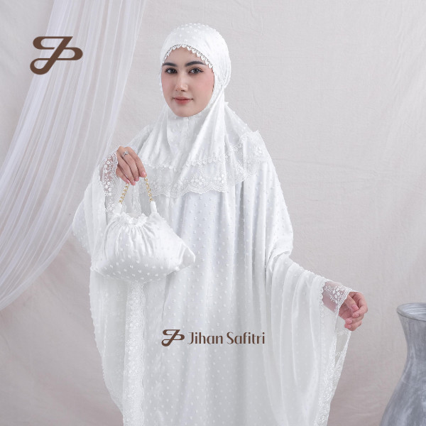 [Mukena Terbaru 2026] JS - Mukena Dewasa Silk Uragiri 2in1 Mewah Full Renda Zalleya Series Mukena Mo