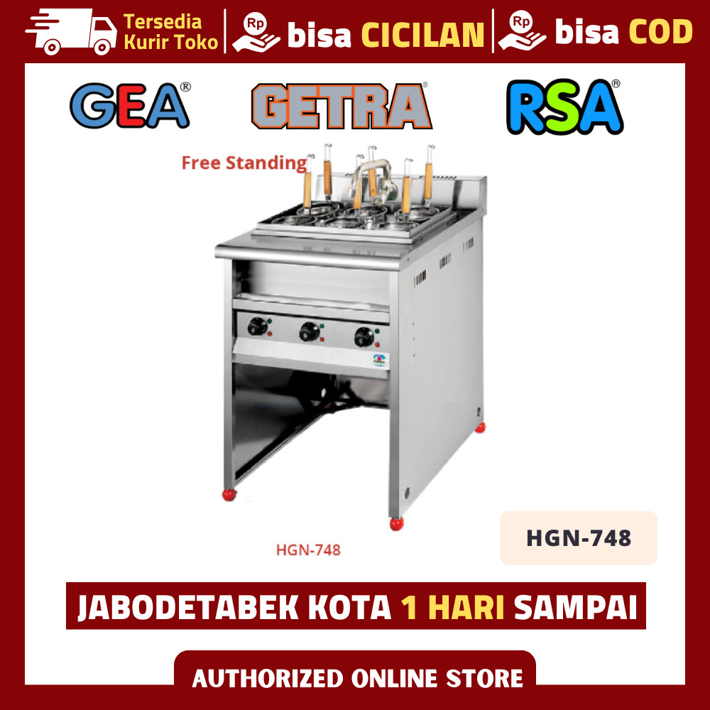 MESIN MIE GETRA HGN-748 KOMPOR GAS MESIN REBUS MIE AYAM 6 LUBANG ORIGINAL