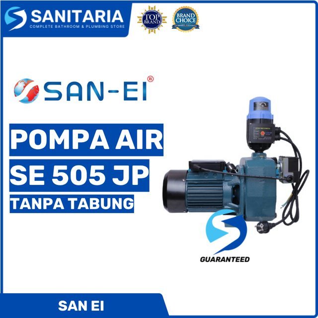 Pompa Air Sumur Dalam Jet Pump Otomatis San-Ei Se 505 Jp - Tanpa Tabung
