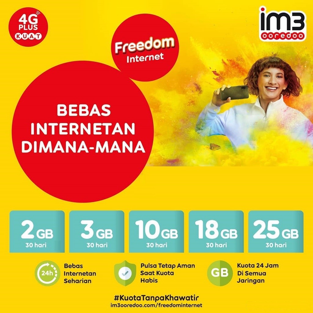 Freedom Internet Indosat IM3 | Paket Data Indosat IM3 Murah