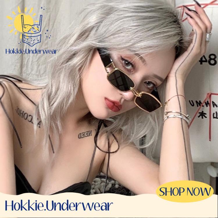 (KM37) Kacamata Persegi Panjang Ulzzang Unisex Viral Tik Tok