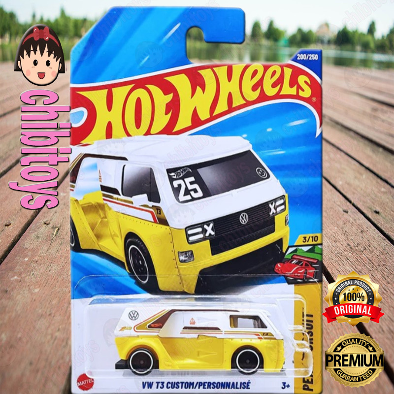 Hot Wheels VW T3 Custom Kuning Diecast Van Retro Volkswagen