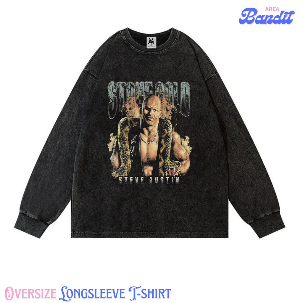 Bandit Area "stone cold steve austin lord" Oversize Longsleeve T-shirt Vintage tee