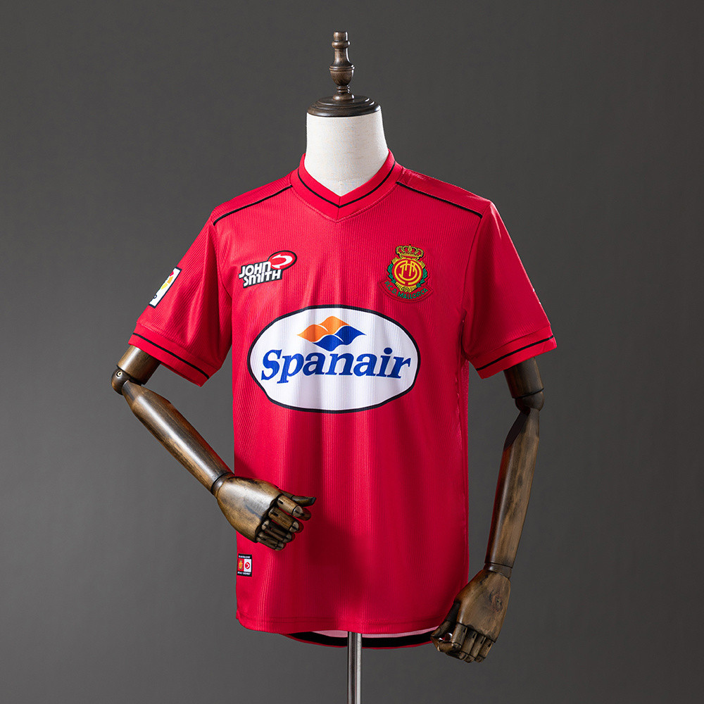 Jersey Mallorca 00/01 Home Retro T shirt pria