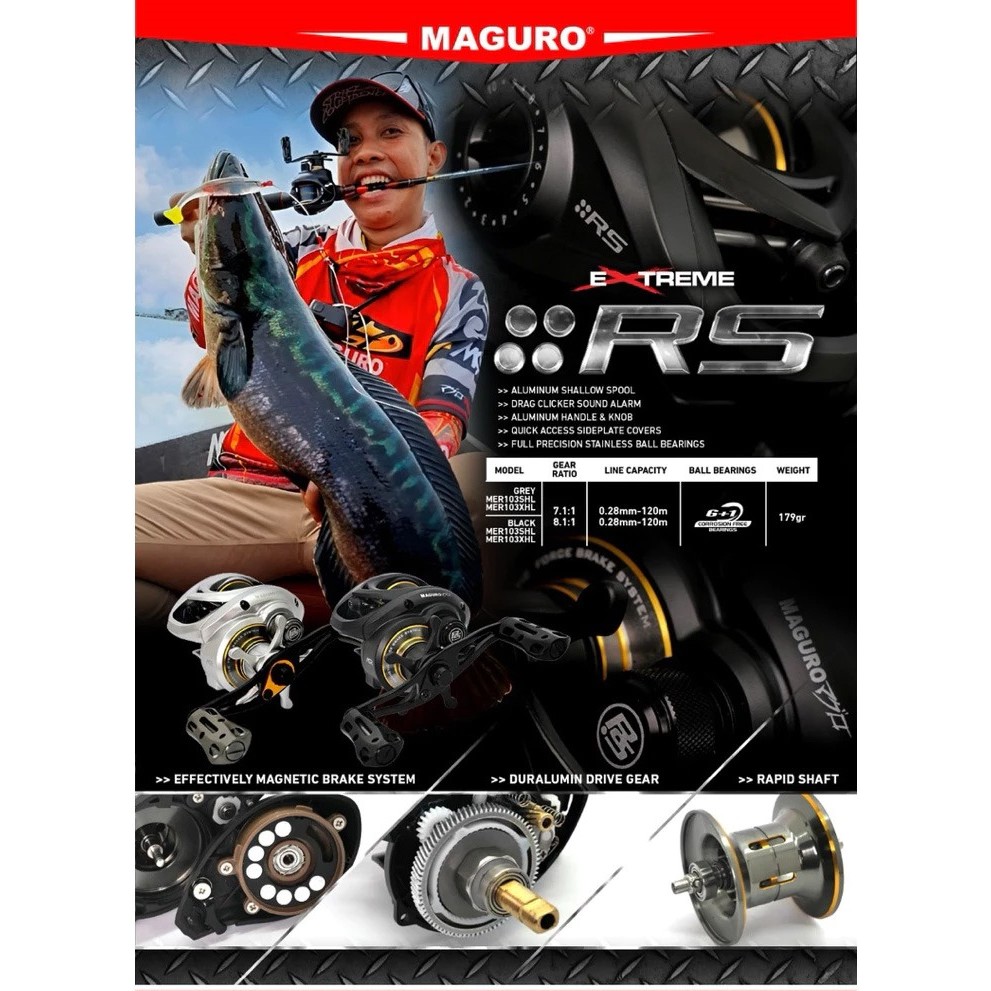 REEL BC MAGURO EXTREME RS 103XHL | BAITCASTING REEL