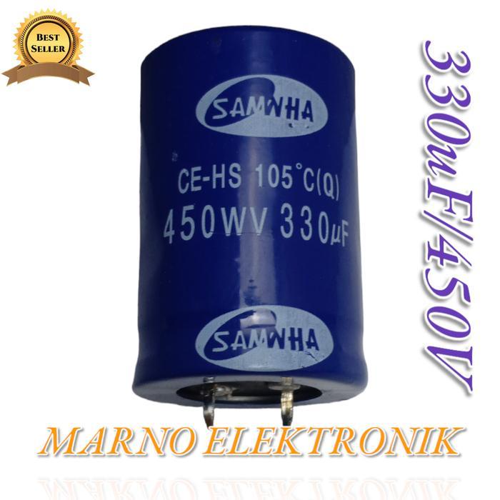 ELCO CAPASITOR 330UF 450V 330 UF 450 V 330 MIKRO MICRO KAPASITOR VOLT
