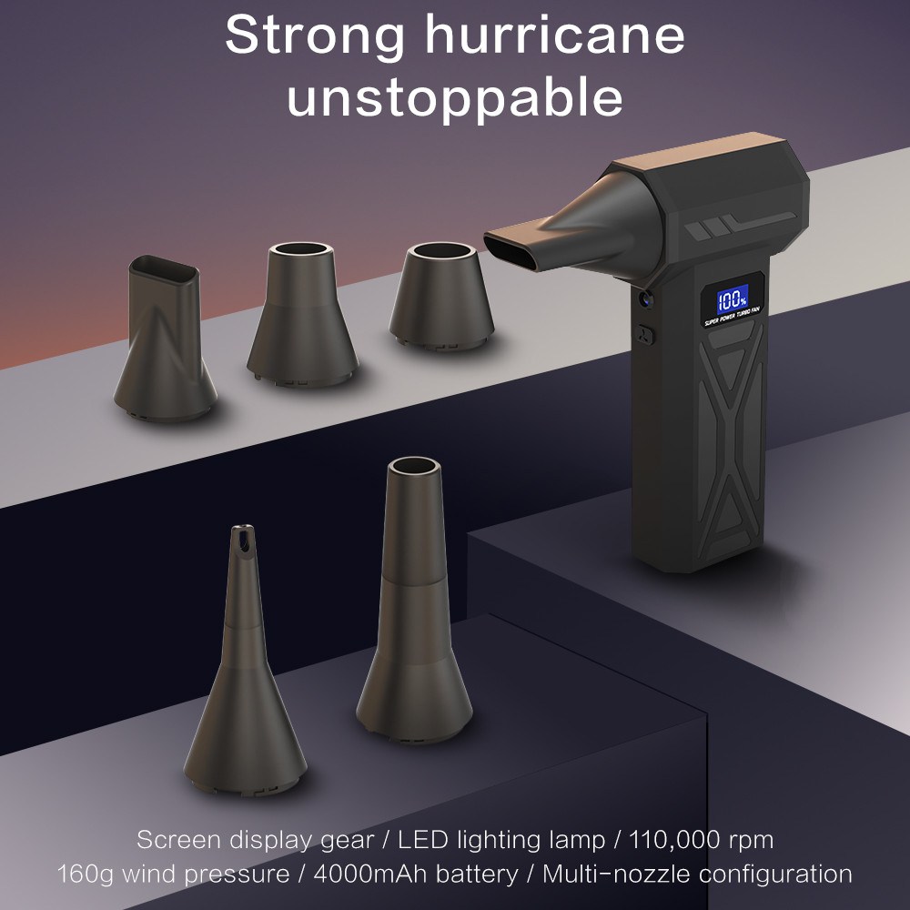 JBS 130000RPM Brushless Air Blower: Turbo Jet Blower/Vacuum for PC/Keyboard/Car/Home Cleaning