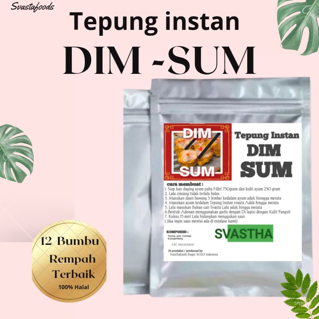 Tepung Instan Dimsum Ide usaha Dimsum Enak Banget